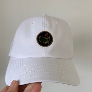 Masters White Golf Cap with Green & Gold Logo